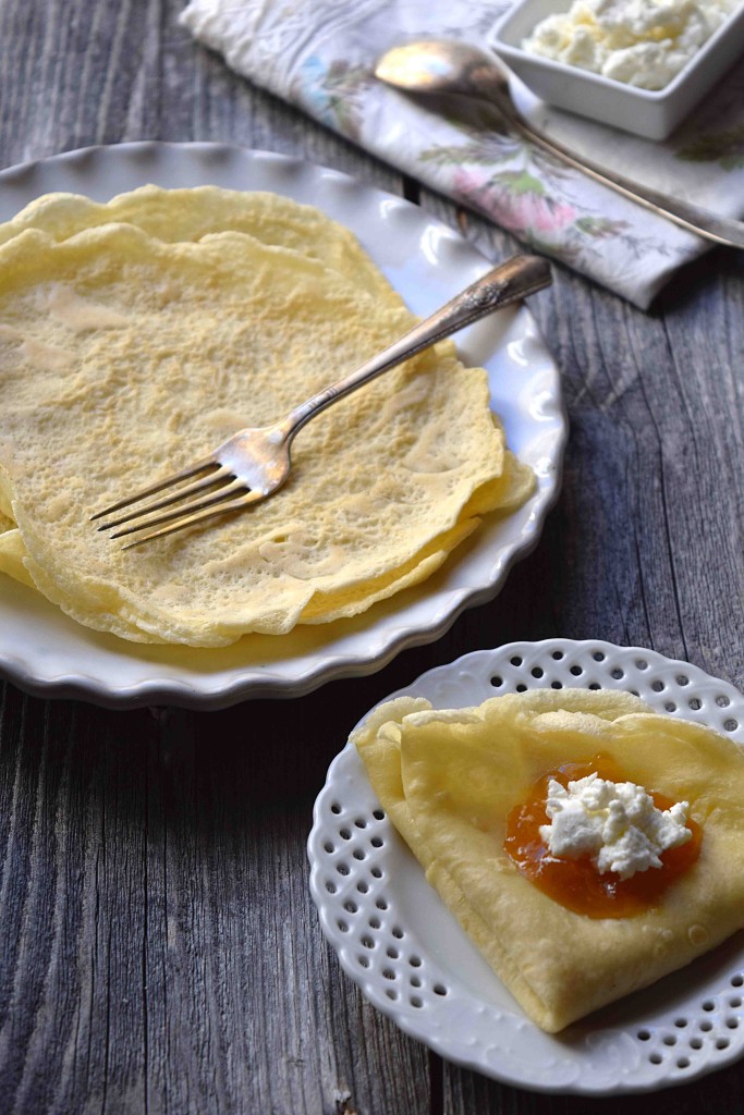 rustic homemade simple crepes